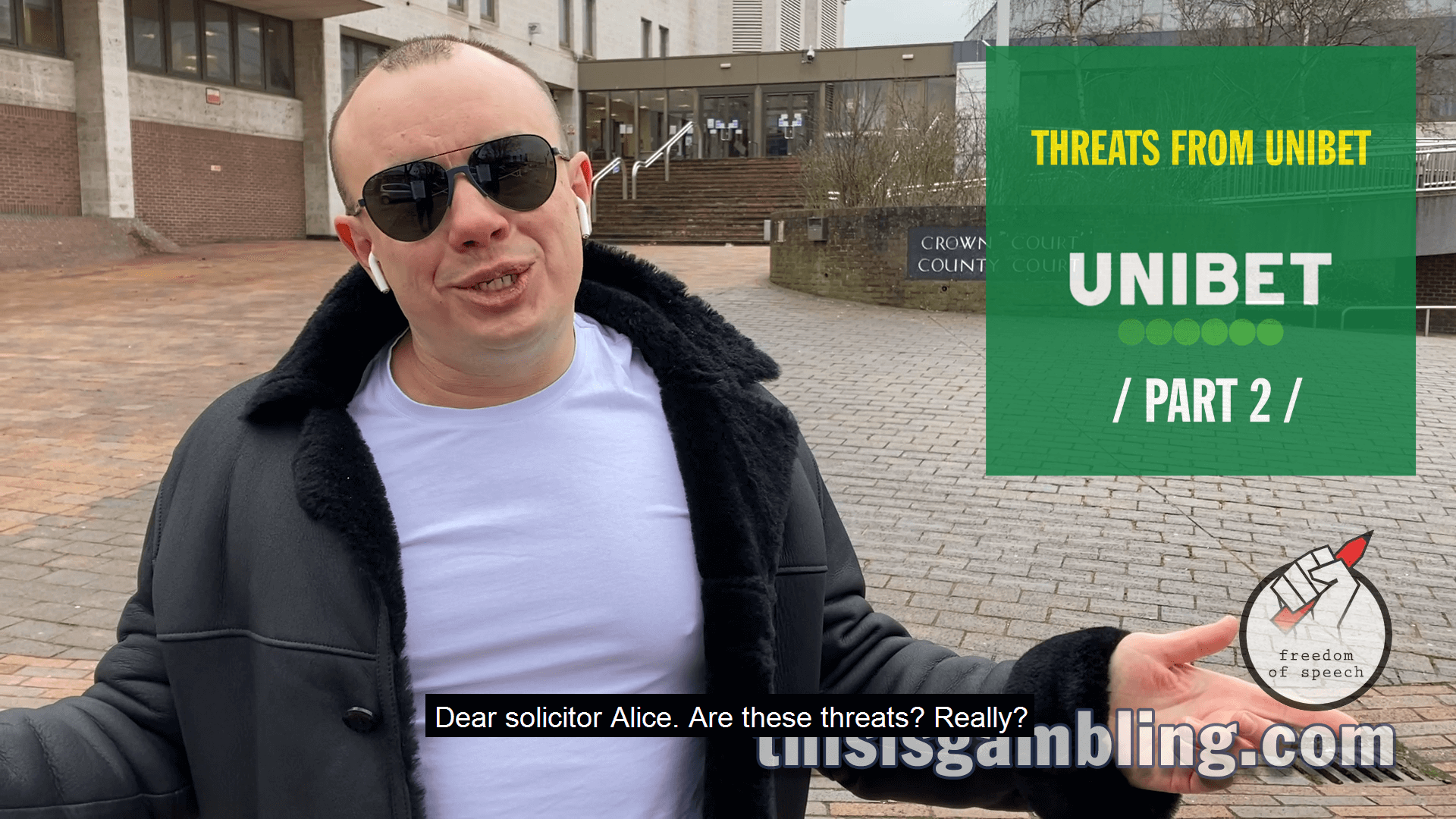This is an answer from the thisisgambling.com team to the threats from Unibet or Kindred solicitor Alice.