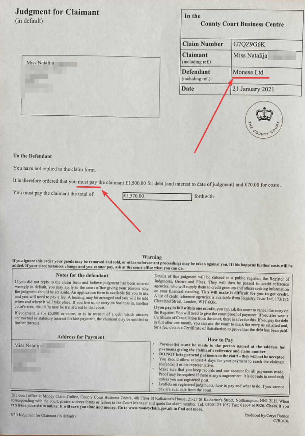 Another Court decision against Monese. Where are the Financial Regulators?